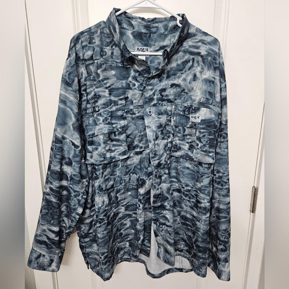 Aqua Design Mens Fishing Shirt XL